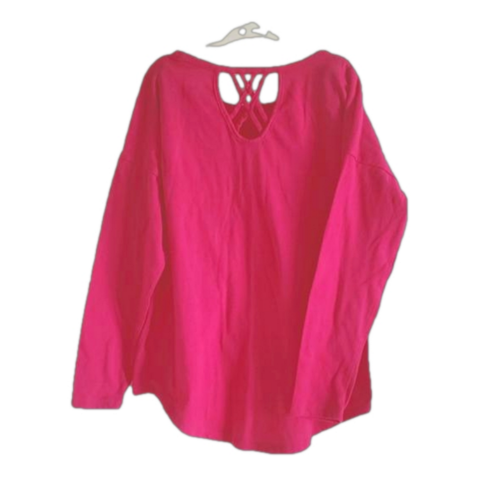 Old Navy long sleeve lattice top